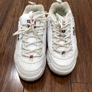 White FILA sneakers
